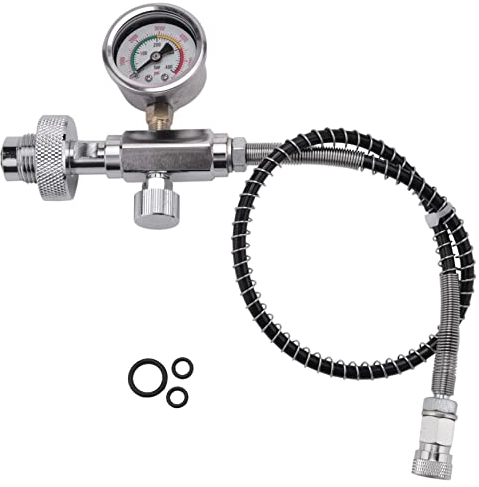 Hefddehy Adapter für PCP Luft FüLl Station für Tauch Zylinder mit G5 / 8 Din Adapter und 50 Cm