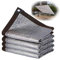 NOWORO Silber Schattierungsnetz 99% Sonnenschutz Netz Aluminium Schattennetz mit Ösen, Sonnensegel für Auto Terrasse Garten Balkon, 2x5 2x8m 3x3m 4x6m 5x6m 6x7m 8x10m (Size : 4mx6m(13.1ftx19.7ft))