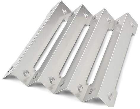 Grillrost.com Das Original Grillstar Atlanta Brennerabdeckungen - 4er Set aus Edelstahl für Gasgrills Atlanta 200 II, 300 II, 350-1 II, 450 II, 650 II