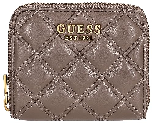 GUESS Giully SLG Small Zip Around Wallet Dark Taupe