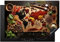 KitchenYeah© Herdabdeckplatte Induktion Schutzmatte Küche Herdabdeckung Ceranfeld Induktionsmatte Cerankochfeld Abdeckung Kräuter - Gewürze - Weltkarte - Braun - Löffel - Küche - 76x51 cm