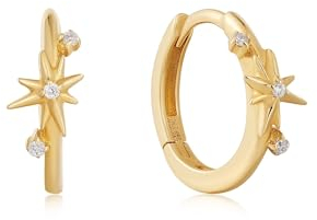 Ania Haie Damen-Creolen 585er Gelbgold 6 Diamant One Size 88838033