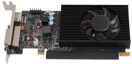 ASHATA Gaming für GT730 4 GB DDR3 64 Bit Grafikkarte, Grafikkarte für Gaming PC, PCI Express 2.0 16X Slot Computer Grafikkarte mit Lüfter, Unterstützt DirectX 12