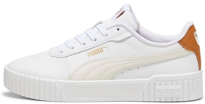 PUMA Damen Carina 2.0 Sneakers 38 White Frosted Ivory Caramel Latte Beige