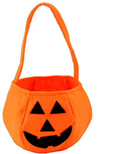 CAKEEYUM Sacchetti di Halloween Porta Caramelle alla Zucca per Bambini Gioco per Bambini Dolcetto o Scherzetto Borsa per Cestino per Snack PTK13Sacchetti di Halloween Porta Snack per Caramelle