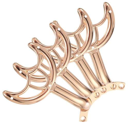 PATIKIL Ceiling Fan Blades Arms Replacement, 4 Pcs 52 Fan Blade Replacement Parts Mounting Bracket Kit for Replacing the Worn Fan Blades, French Gold