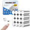 MAGABALLNET 100 Stück Mini Starke Magnete, 6×3mm Kühlschrankmagnete, Kleine Neodym Magnete für Pinnwände, Kühlschränke, Handwerk, Büro, Küche