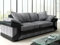 Dino Jumbo Cord Sofa Range -Elegant 3 Seater Sofas - Comfortable & Stylish Living Room Furniture (grey/black, 3 Seater)