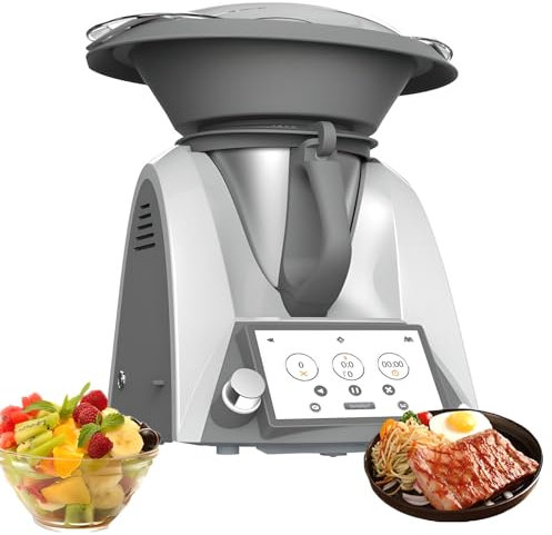 Smart Food Processor, with 7 Inch Tft Screen and 7 Levels of Adjustment, 1500W High Power Motor, Non-stick Coating Inner Pot, 17-In-1 Food Processor Blender, for Stir Frying,stewing