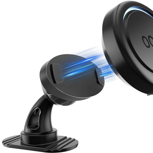YSYFAD 360° Drehung Magnetische Autohalterung für OOONO CO-Driver NO2 Blitzerwarner, OOONO 2 Halterung Auto Eingebauter Magnet Exakte Passform mit Originalgetreuem Magneten, Schwarz