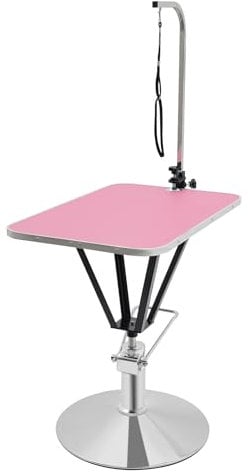 Fricienc Schertisch für Hund und Katze Trimmtisch zusammenklappbar Groomer Tisch mit Schlingen Pflegetisch für Tiere 80 * 50cm