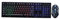 YOSADIER 1 Ensemble Set de Clavier et Souris USB de Jeu Lumineux Mécanique Noir Ergonomique pour PC pour Gamer et Bureau