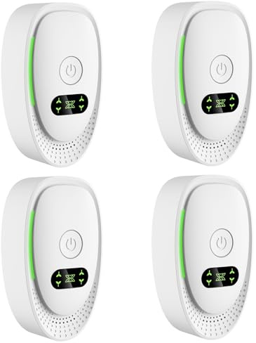 Plug In Negative Ionic Air Purifier 4Pcs | Mini Portable Air Cleaner for Home, Bedroom, Kitchen, Office. Removes Pet Smell, Dust, and Smoke