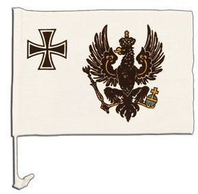 Flaggenfritze Autofahne Autoflagge Preußen Kriegsflagge 1903-1920 - 30 x 40 cm