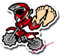2 x Glossy Vinyl Stickers - Motorcross Dirt Bike Tool Box Laptop Decal #0083 (As Shown.)