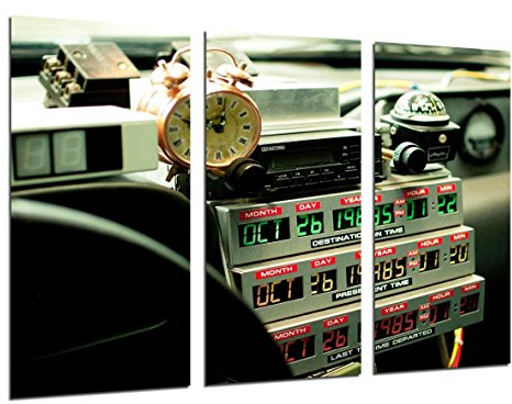 Wandbild - Zurück in die Zukunft, Kino, 97 x 62 cm, Holzdruck - XXL Format - Kunstdruck, ref.26349