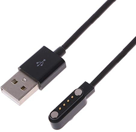 Mikiya Charger For KW88 KW18 GT88 G3 Smartwatch USB 4 Pin Magnetic Charging Cables