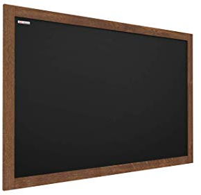 ALLboards Kreidetafel mit lackiertem Holzrahmen 200x120cm, Schwarz, Schreibtafel, Kreide, Schreibtafel zum Aufhängen, Wand Tafel Holz, Tafel schwarz, Kreidetafel zum aufhängen, Tafel gastronomie