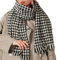 MAKFORT Schal Damen Karoschal Kariert Herbst Winter Winter Schal Imitation Kaschmir Deckenschal Schwarz