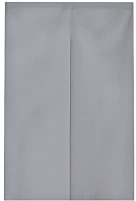 Surwin Japanischer Stil Türvorhang, Einfarbig Japan Noren Raumteiler Tapisseri Leinen Lang Vorhänge Partition Gardinen Tür Vorhang Tapisseri für die Türdekoration (85x180cm,Grau)