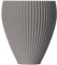 3D Vase Orchideentopf/Übertopf/Kräutertopf Giulia Standard | nachhaltig | wasserdicht (Hellgrau)