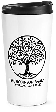 Personalised Tree of Life Travel Mug Cup