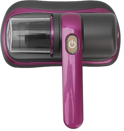 Cryfokt Aspirador de Colchones, Aspirador de Cama UV de Mano Inalámbrico Quita Ácaros Máquina de Limpieza Aspiradora de Mano para Polvo Pelo de Mascota, Limpia eficazmente Cama, Almohadas,