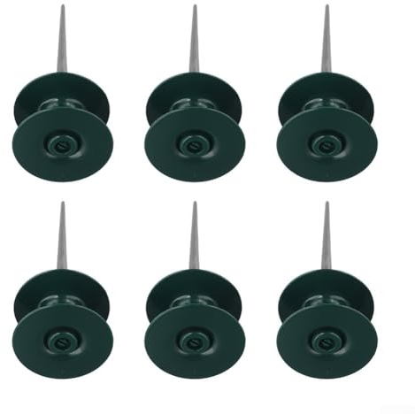 HOHOVYVY Hose guide, garden hose pulley, smooth roller guide for garden hose, resin wheel with robust zinc metal tip (6 pieces)