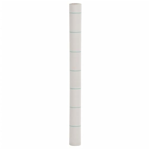 vidaXL Unkrautvlies, Gartenvlies gegen Unkraut, Unkrautfolie Wasserdurchlässig UV-stabilisiert, Unkrautflies Mulchfolie Bodengewebe, Weiß 1,5x25m PP