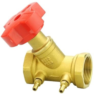 Absperrventil 1/2 3/4 1 2 Messing-Ausgleichsventil Messing-Ausgleichsventil mit statischer Digitalsperre(3/4)