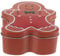 MOLUCKFU Gingerbread Man Tin Box Biscuits Chocolate Chips Cookies Halloween Food Containers with Lids Christmas Cookie Tins Cookie Jar Candy Jar Cookie Storage Tins Tinplate