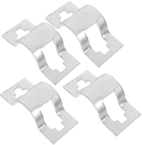 SILENRADAWN Metal Scaffolding Fixing Clamp 4Pcs Double Ear Scaffold Crossbar Clamps for Secure Scaffold Connections in Building Projects