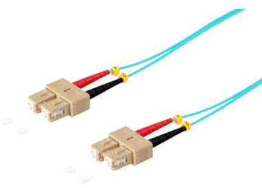 S/CONN maximum connectivity Duplex Patchkabel SC/SC 50/125µ OM3 aqua 2m