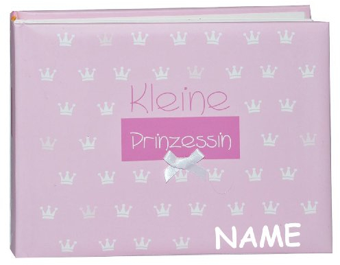 alles-meine.de GmbH Fotoalbum Baby erste Fotos - Kleine Prinzessin - incl. Namen - Gebunden zum Einkleben blanko - klein für bis zu 36 Bilder - Fotobuch/Photoalbum/Babyalbum ..
