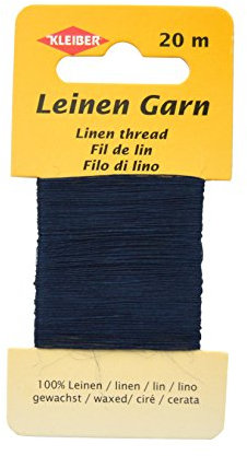 Kleiber 11.8 x 6.2 x 0.4 cm Fil de Lin, Bleu Marine