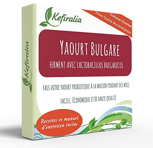 Ferment Lactique pour Yaourt Bulgare, Réutilisable à l'Infini - KEFIRALIA | Instructions, recettes et aide personnalisée incluses · ferment lactique traditionnel qui ne s'épuise jamais