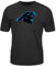 Majestic NFL Carolina Panthers T-Shirt Football Cool Base Logo Tech Synthetic (L)
