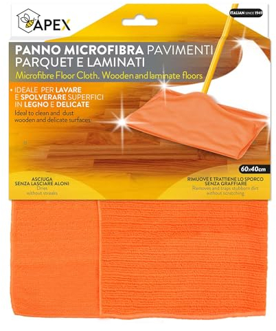 Apex Bodentuch Double Action, 60 x 40 cm, Mikrofaser, Orange, 60 x 40 x 30 cm
