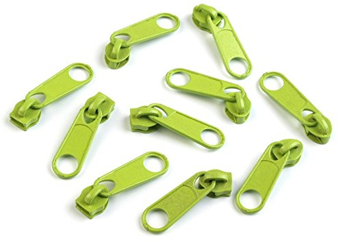 Schnoschi 5 Zipper grün passend für endlos Reißverschluss mit 5 mm Laufschiene