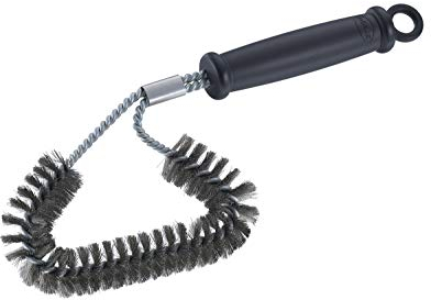 RÖSLE Winkel-Reinigungsbürste GapX, Hochwertige Bürste für Grillroste, für alle Rostarten, Edelstahl, PP Polypropylen, Schwarz / Silbern