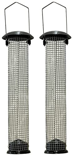 Selections Large Hanging Garden Wild Bird Nut Peanut Feeders (Pack of 2)