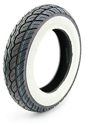 Außenreifen Kenda K418 Whitewall 3.50x10 51J TL | geeignet für AGM VX50/BTC Riva & andere Roller mit der gleichen Reifengröße | White Wall