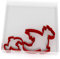 Emporte-pièces en forme de dragon | Mini emporte-pièce en plastique pour pâtisserie, fondant, argile, pâtisserie, glaçage, bijoux (3 cm + 5 cm)