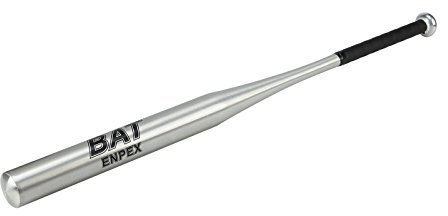 Youyijia 34 inch Baseball Bats, Aluminum Alloy Rounders Bat, Baseball Bat Self Defence, Metal Waterproof Baseball Stick Bar with Anti Slip Handle, Lightweight for Outdoor Practice Training (Silver)