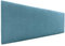 DHOME Kopfteil aus Kunstlederoder Stoff AQUALINE Glatt mit Beinen Kopfteil gepolstert Luxusbett Kopfteil (Stoff Türkis, 160cm (Betten 150/160))
