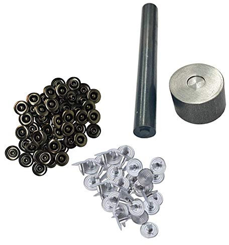 WedDecor 9.5mm Hat Rivets Fixing Hand Tool Set for Decorating Jeans, Denim Skirts, Handbag, Clothing, Purses, Leathercrafts, Fixing & Fastening Clothes