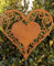 terracotta-toepfe-de Edelrost Herz 25 cm filigran zum Aufhängen Fensterschmuck Gartendekoration Metall Rost Hochzeit Muttertag