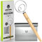 LHU Bread Making Tools and Supplies - Set of 2 - Danish Dough Whisk and Bench Scraper - Dough Hook with Bread Scraper - Easy to Clean - Great for Baking Homemade Sourdough, Pizza, Pastry, Cookies by