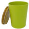 KeMar Kitchenware Tischabfalleimer mit Deckel, Kunststoff, Mülleimer, Abfalleimer, Kosmetikeimer (Grün, 1 L)