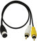 GINTOOYUN Din 8Pin a 2RCA Cavo 9.84 Pollici 8Pin Din Maschio Spina a 2RCA Maschio Cavo Adattatore Audio per Strumento Musicale Apparecchiature Audio Dispositivo MIDI ect (9.84)